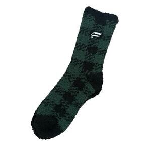 New Fabletics Green Black Fuzzy Socks